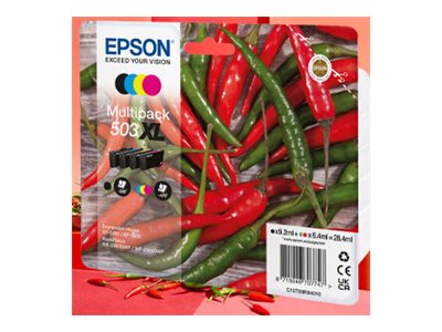 Epson 503 Multipack Easy Mail Packaging - 4-pack - XL - black, cyan, magenta, yellow - original - blister - ink cartridge - for P/N: C11CK61404E1