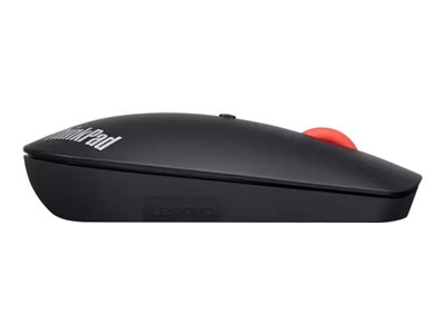 Lenovo ThinkPad Silent - Mouse - right and left-handed - blue optical - 3 buttons - wireless - Bluetooth 5.0 - black - retail