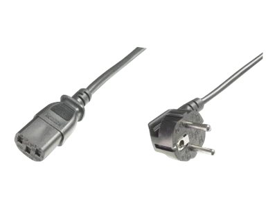 POWER CORD SCHUKO 0 75M C13 H05VV-F3G 0.75QMM