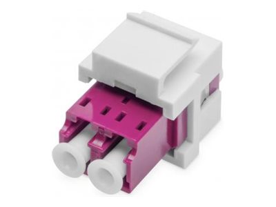 Fiber LC-duplex coupler MM-OM4