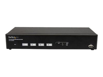 StarTech.com 4 Port USB VGA KVM Switch with DDM Fast Switching and Cables - KVM / USB switch - 4 x KVM / USB - 1 local user - desktop
