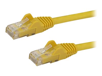StarTech.com 2m CAT6 Ethernet Cable, 10 Gigabit Snagless RJ45 650MHz 100W PoE Patch Cord, CAT 6 10GbE UTP Network Cable w/Strain Relief, Yellow, Fluke Tested/Wiring is UL Certified/TIA - Category 6 - 24AWG (N6PATC2MYL) - Patch cable - RJ-45 (M) to RJ-45 (M) - 2 m - UTP - CAT 6 - snagless - yellow
