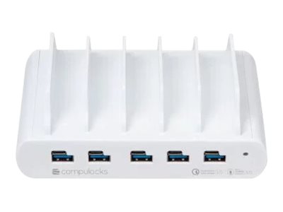 Compulocks 5 Port USB-C and USB-A Charging Dock with EU - Charging station - 150 Watt - 10 output connectors (5 x USB-C, 5 x 4 pin USB Type A) - European Union