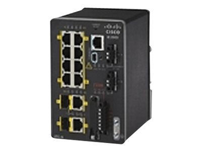 Cisco Industrial Ethernet 2000 Series - Switch - Managed - 8 x 10/100 + 2 x combo Gigabit SFP - DIN rail mountable - refurbished