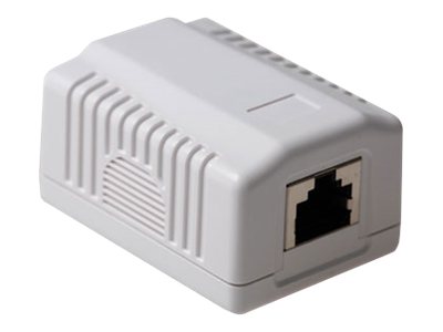 ACT Modulair opbouwdoos shielded 1-voudig CAT6A