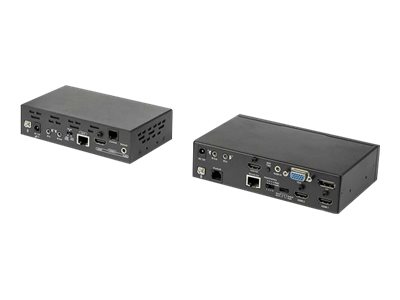 StarTech.com Multi-Input HDBaseT Extender Kit - Built-In Switch and Video Scaler - DisplayPort HDMI and VGA Over CAT6 or CAT5e (ST121HDBTSC) - Video/audio/infrared/network extender - HDMI, DisplayPort, HDBaseT, VGA - over CAT 6 - up to 70 m - TAA Compliant