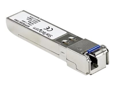 StarTech.com Juniper SFP-FE20KT15R13 Compatible SFP Module, 100BASE-BX-D, 100 Mb Ethernet Bi-Directional (BiDi) Fiber Single Strand SFP, LC 20km, Mini GBIC SFP Transceiver, Downstream - Lifetime Warranty (SFPFE20KT5R3) - SFP (mini-GBIC) transceiver module (equivalent to: Juniper SFP-GE10KT15R13) - 100Mb LAN - 100Base-BX10-D - LC single-mode - up to 20 km - 1310 (TX) / 1550 (RX) nm