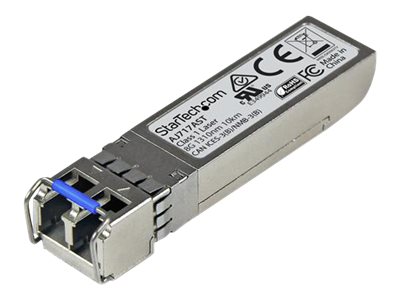 StarTech.com HPE AJ717A Compatible SFP+ Module, 8G Fiber Channel WW, 8GbE Single Mode SMF Fiber Optic Transceiver, LC Connector, 10km, 1310nm, DDM, HPE SN6000, SN6500, SN8600B, Mini GBIC - Lifetime Warranty (AJ717AST) - SFP+ transceiver module (equivalent to: HP AJ717A) - 2Gb Fibre Channel (LW), 4Gb Fibre Channel (LW), 8Gb Fibre Channel (LW) - Fibre Channel - LC single-mode - up to 10 km - 1310 nm