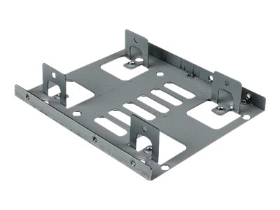 StarTech.com 2.5\" to 3.5\" SATA Hard Drive Mounting Bracket Kit - Dual SATA SSDs/HDDs Mounting Bracket for Mounting Bay (BRACKET25X2) - Storage bay adapter - 3.5\" to 2.5\" - steel - for P/N: 25S22M2NGFFR, S322M225R, SAT2M2NGFF25, SAT32M225, SAT32MSAT257, ST521PMINT