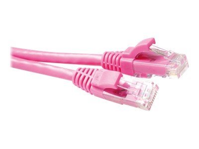ACT - Patch cable - RJ-45 (M) - RJ-45 (M) - 50 cm - UTP - CAT 6a - snagless - pink, RAL 4003