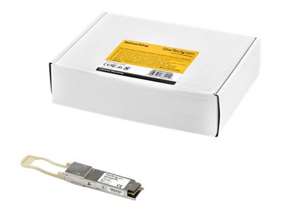 StarTech.com HPE JG325A Compatible QSFP+ Module, 40GBASE-SR4, 40GbE Multimode Fiber Optic Transceiver, 40GE Gigabit Ethernet QSFP+, MPO 150m, 850nm, DDM, HPE 5900AF, 11908, FlexFabric - Lifetime Warranty (JG325A-ST) - QSFP+ transceiver module (equivalent to: HP JG325A) - 40 Gigabit LAN - 40GBASE-SR4 - MPO multi-mode - up to 150 m - 850 nm - for HPE 5900AF-48, FlexFabric 1.92, 11908
