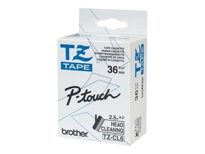 Brother TZe-CL6 - Roll (3.56 cm x 8 m) 1 cassette(s) cleaning tape - for P-Touch PT-3600, 9200, 9500, 9600, 9700, 9800, D800, P900, P950, P-Touch Cube Pro PT-P910