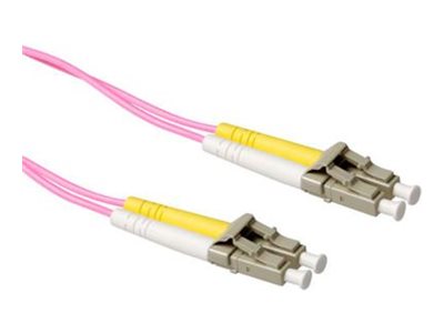 ACT - Verbindingskabel - LC multi-modus (M) naar LC multi-modus (M) - 3 m - glasvezel - 50 / 125 micron - OM4 - blauw