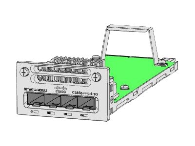 Cisco - Expansion module - 1GbE - refurbished - for Catalyst 3850-12, 3850-12X48, 3850-24, 3850-48