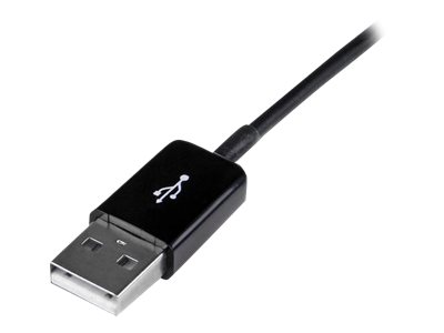 StarTech.com 3m Dock Connector to USB Cable for Samsung Galaxy Tab - Charging / data cable - Samsung 30-pin Dock Connector male to USB male - 3 m - shielded - black - for Samsung Galaxy Tab, Tab WiFi