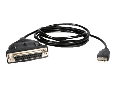 StarTech.com 6 ft / 2m USB to DB25 Parallel Printer Adapter Cable - 2 Meter USB to IEEE-1284 Printer Cable - USB A to DB25 M/F (ICUSB1284D25) - Parallel adapter - USB 2.0 - IEEE 1284