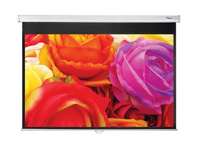 Optoma DS-1095PMG+ - Projection screen - ceiling mountable, wall mountable - 95\" (241 cm) - 16:10 - Matte White