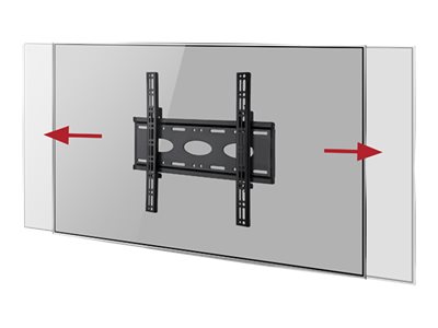 B-TECH BT8441 - Mounting kit (wall plate, 2 x interface arms) - low profile - for LCD display - black - screen size: up to 55\"