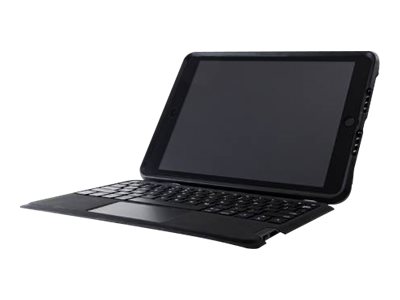 OtterBox Unlimited Keyboard Folio FRENCH Apple iPad 9th Gen (no screen protection) Black Crystal - clear/black - ProPack