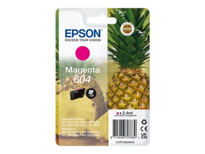 Epson 604 Singlepack - 2.4 ml - magenta - original - blister - ink cartridge - for Expression Home XP-2200, 2205, 3200, 3205, 4200, 4205, WorkForce WF-2910, 2930, 2935, 2950