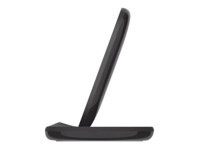 Belkin BoostCharge - Wireless charging pad + AC power adapter - 15 Watt - black - for Apple iPhone 11, 11 Pro, 11 Pro Max, 8, 8 Plus, X, XR, XS, XS Max, Samsung Galaxy Note10, Note10+, S10, S10+, S10e