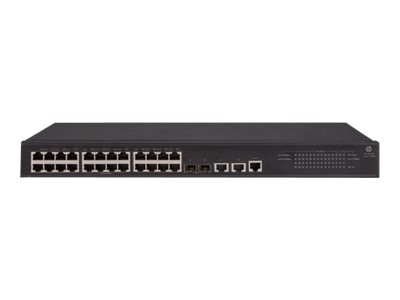 HPE 1950-24G-2SFP+-2XGT - Switch - L3 - Managed - 24 x 10/100/1000 + 2 x Gigabit SFP / 10 Gigabit SFP+ + 2 x 10Gb Ethernet - rack-mountable