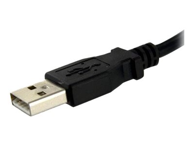 StarTech.com 2 ft Panel Mount USB Cable A to A F/M - Panel Mount USB Extension USB A-Female to A-Male Adapter Cable 2ft - USB-A (F) Port (USBPNLAFAM2) - USB extension cable - USB (F) to USB (M) - 60 cm - molded, thumbscrews - black - for P/N: UUSBOTG