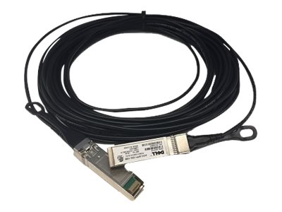 Dell 10GbE - Network cable - SFP+ to SFP+ - 10 m - fibre optic - active - for Networking C1048, C9010, S6010, S6100, PowerEdge C6420, Networking N3132, S4048, Z9100