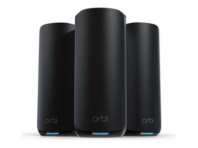 NETGEAR Orbi 870 Series RBE873 - Wi-Fi system - (router, 2 extenders) - up to 9,000 sq.ft - mesh 10GbE, 2.5GbE, Wi-Fi 7 - Multi-Band