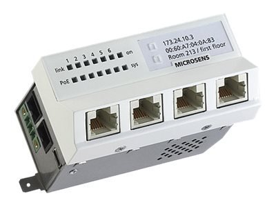 6 PRT GBIT POE+ SWITCH MM SC. 1 stk