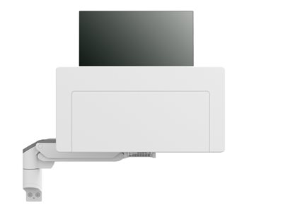 Ergotron CareFit Combo Arm - Mounting kit (articulating arm, keyboard tray, wall mount base, track mount adapter) - modular - for LCD display / PC equipment - plastic, aluminium - white - screen size: up to 27\" - wall-mountable