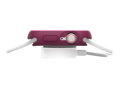 OtterBox EXO EDGE - Bumper for smart watch - polycarbonate, TPE - renaissance pink - for Apple Watch (44 mm)