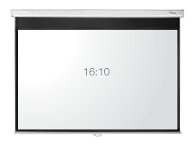 Optoma DE-1109EGA - Projection screen - ceiling mountable, wall mountable - motorised - 109\" (277 cm) - 16:10 - Glass-fibre Matte White