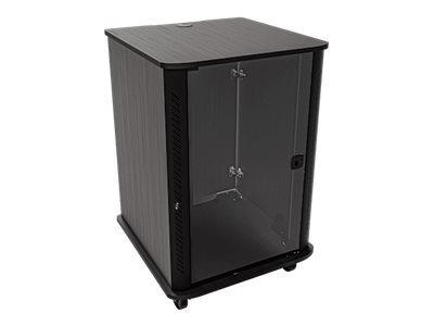 Middle Atlantic RFR Series - Cart - for audio/video components - lockable - wood, steel, glass - asian night