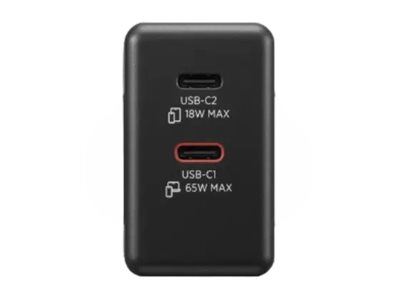 Lenovo Dual USB-C 65W GaN Charger Black
