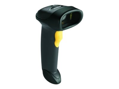 Symbol LS2208 1D laser barcode scanner black USB cable + hands free stand