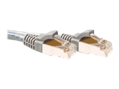 Grijze 2 meter SFTP CAT6A patchkabel snagless met RJ45 connectoren - PolyBag