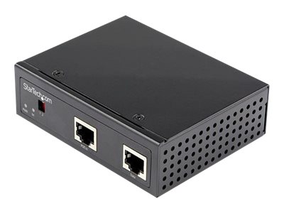 StarTech.com Industrial Gigabit PoE Splitter, 90W High Speed Power over Ethernet PoE+++ Splitter, 12-48V DC Splitter 802.3bt, LAN/RJ45 Ultra PoE to DC Adapter, -40C to +75C, High Power - Gigabit PoE Splitter (POESLT1G48V) - PoE splitter (DIN rail mountable) - 90 Watt - output connectors: 2