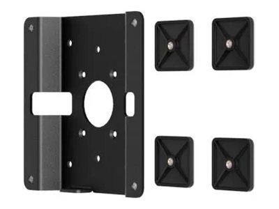 Compulocks VESA Glass Mount Bracket with Security Slot - Mounting kit (VESA mount bracket) - for LCD display / tablet - mounting interface: 100 x 100 mm - glass-mounted