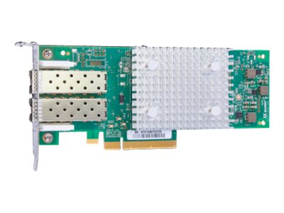 HPE StoreFabric SN1600Q 32Gb Dual Port - Host bus adapter - PCIe 3.0 x8 low profile - 32Gb Fibre Channel x 2 - for ProLiant DL325 Gen10, XL170r Gen10, XL190r Gen10, XL270d Gen10, SimpliVity 380 Gen10