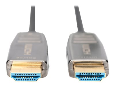 HDMI AOC Hybrid Fiber Optic Ca. Type A M/M 15m UHD 8K60Hz gold