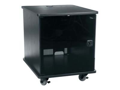 Middle Atlantic MFR Series Mobile Furniture Rack MFR-1227GE - Rack cabinet - grained ebony ash - 12U - 23\"