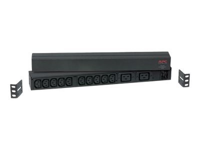 APC Basic Rack-Mount PDU - Power distribution strip (rack-mountable) - AC 208/230 V - input: IEC 60320 C20 - output connectors: 12 - 1U - black