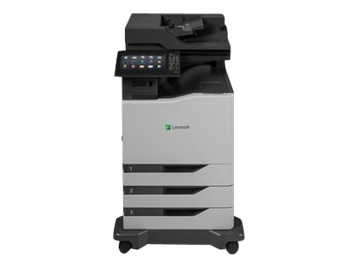 Lexmark CX825dte - Multifunction printer - colour - laser - Legal (216 x 356 mm)/A4 (210 x 297 mm) (original) - A4/Legal (media) - up to 52 ppm (copying) - up to 52 ppm (printing) - 1750 sheets - 33.6 Kbps - USB 2.0, Gigabit LAN, USB host