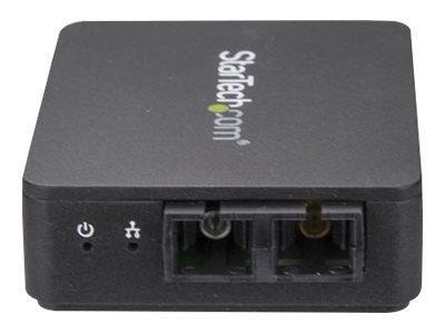 StarTech.com USB to Fiber Optic Converter, 100Mbps, USB 2.0 to Fiber Network Adapter, 100BASE-FX SC Female Duplex Multimode Fiber/MMF Compatible, 2Km, Compact USB to Fiber LAN Adapter - USB to LAN Adapter (US100A20FXSC) - Network adapter - USB 2.0 - 100Base-FX/100Base-SC x 1 - 1310 nm - black