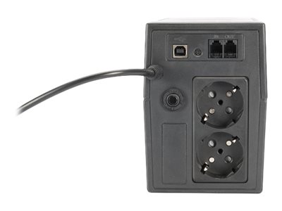 LINE-INTERACT.UPS 600 VA/360W 12V/7AH X1 2X CEE7/7 AVR LED DP IN