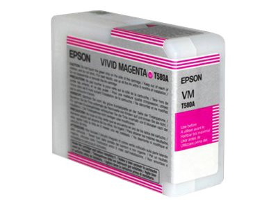Epson - 80 ml - vivid magenta - original - ink cartridge - for Stylus Pro 3880, Pro 3880 Mirage Edition, Pro 3880 Signature Worthy Edition