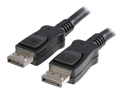 StarTech.com 0.5m Short DisplayPort 1.2 Cable with Latches DisplayPort 4k - DisplayPort cable - DisplayPort (M) to DisplayPort (M) - 50 cm - latched - black