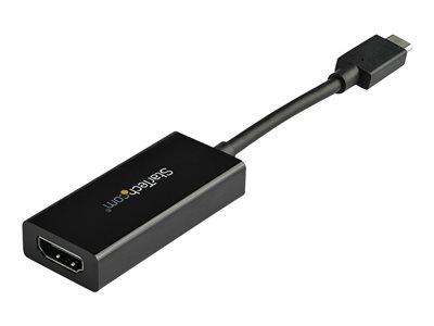 StarTech.com USB 3.1 Type C to HDMI Adapter with HDR - 4K 60Hz - TB3 Compatible - Windows & Mac Compatible Black USB C to HDMI Monitor Converter (CDP2HD4K60H) - External video adapter - MegaChips MCDP2900 - USB-C - HDMI - black - for P/N: ST121HD20FXA, TB4CDOCK