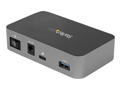 StarTech.com 4-Port USB C Hub - USB 3.1 Gen 2 (10Gbps) - 3x USB-A & 1x USB-C - Powered - Universal Power Adapter Included (HB31C3A1CS) - Hub - 1 x USB-C + 3 x USB 3.1 - desktop - AC 110/240 V - for P/N: PEXUSB321C